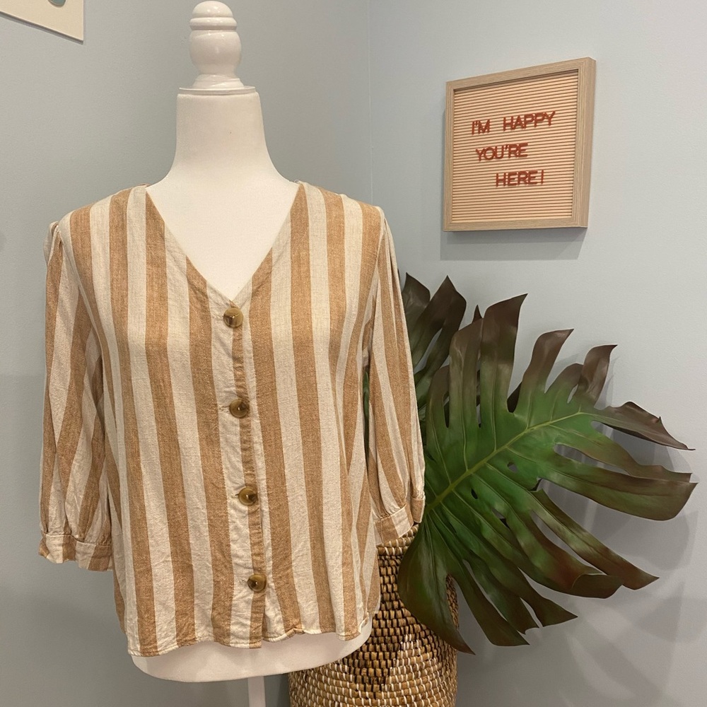 Final Touch linen blouse